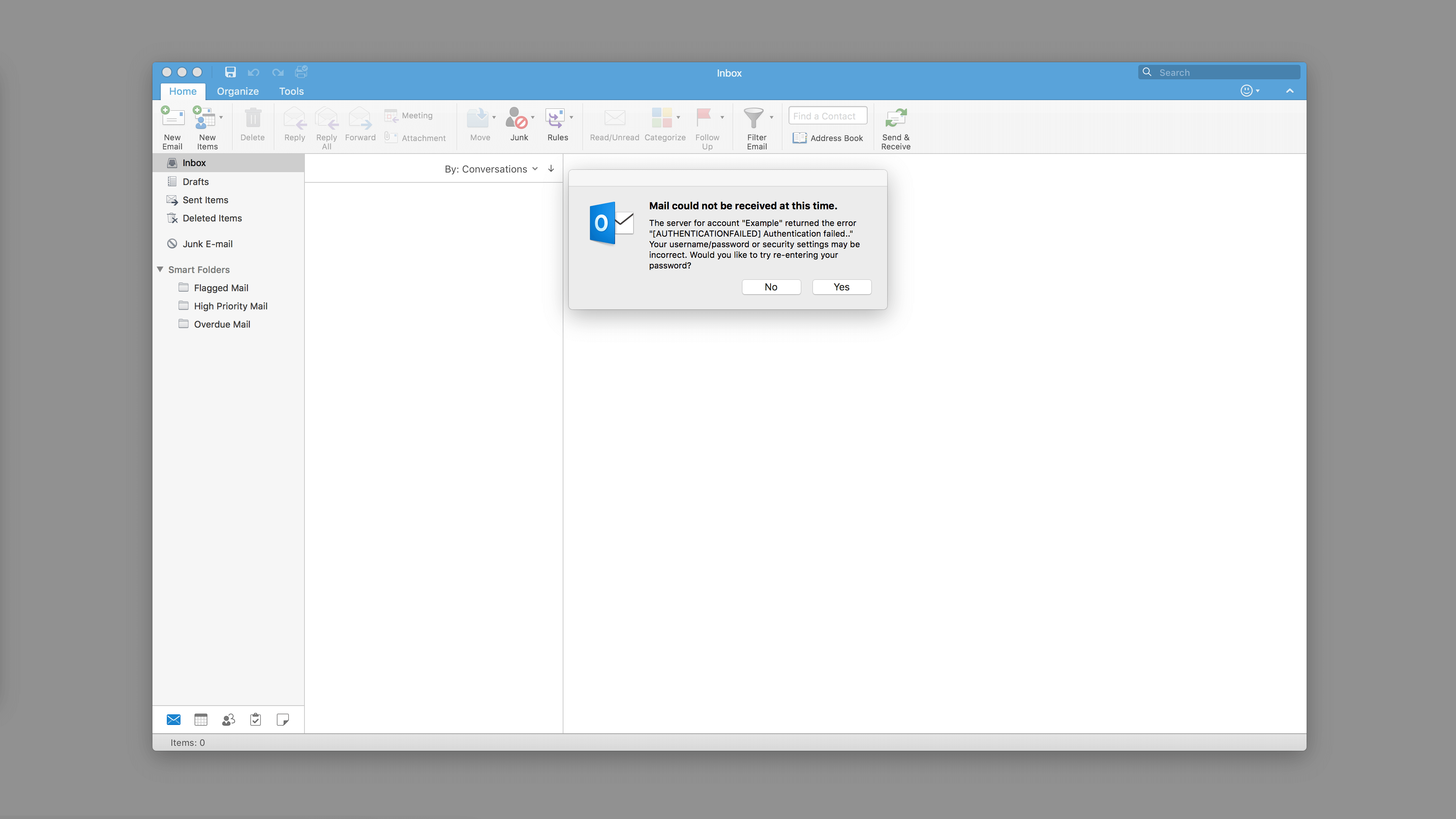 outlook for mac 2016 will not send gmial
